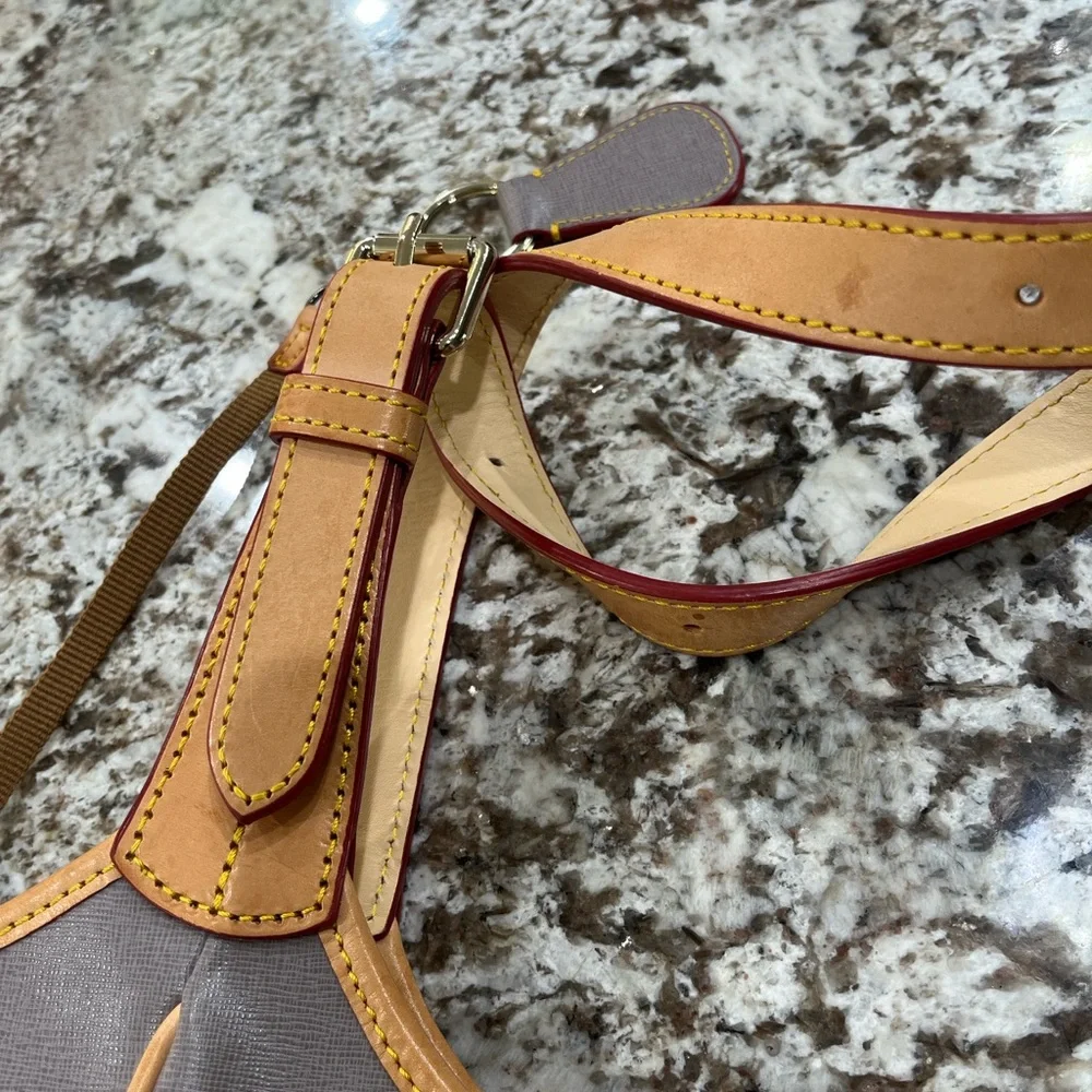 Dooney & Bourke Gray and Tan Shoulder Bag - Picture 7 of 16